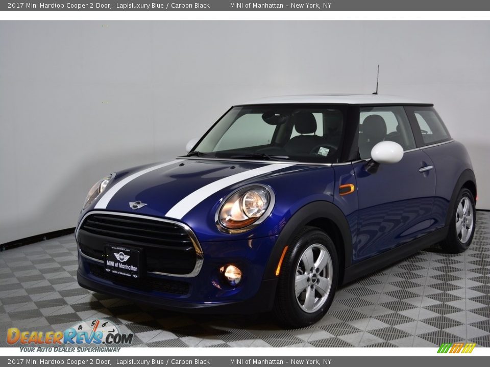 2017 Mini Hardtop Cooper 2 Door Lapisluxury Blue / Carbon Black Photo #1