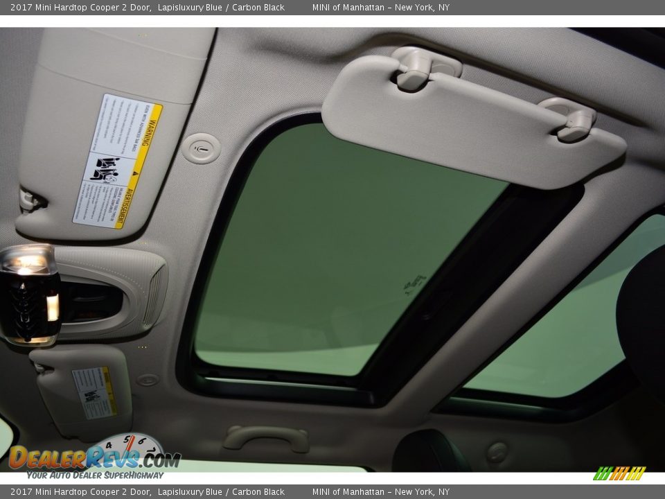 2017 Mini Hardtop Cooper 2 Door Lapisluxury Blue / Carbon Black Photo #10