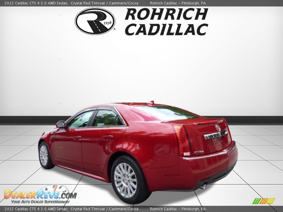 2012 Cadillac CTS 4 3.0 AWD Sedan Crystal Red Tintcoat / Cashmere/Cocoa Photo #3