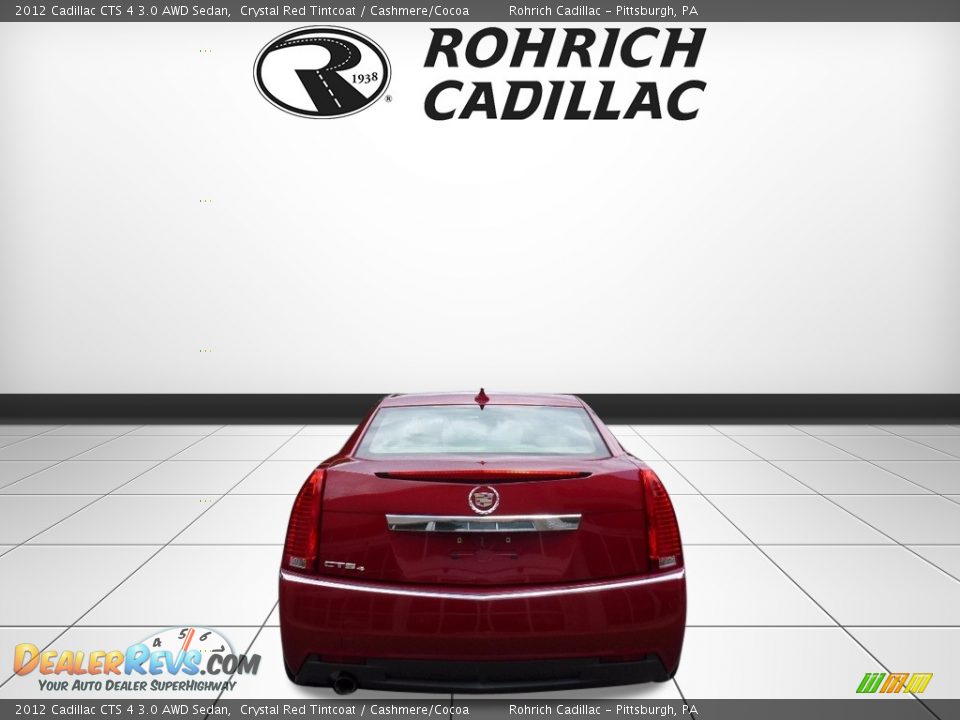 2012 Cadillac CTS 4 3.0 AWD Sedan Crystal Red Tintcoat / Cashmere/Cocoa Photo #4