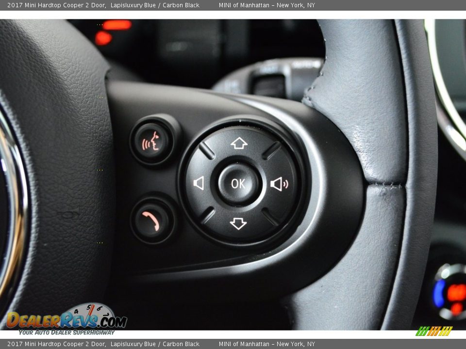 2017 Mini Hardtop Cooper 2 Door Lapisluxury Blue / Carbon Black Photo #16