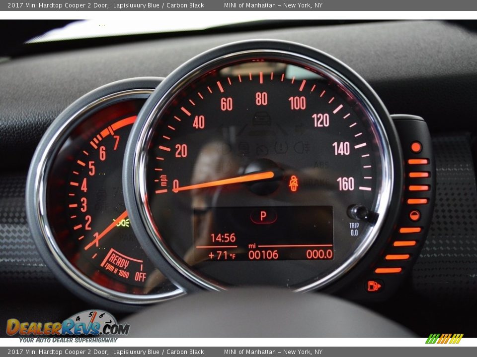 2017 Mini Hardtop Cooper 2 Door Lapisluxury Blue / Carbon Black Photo #17