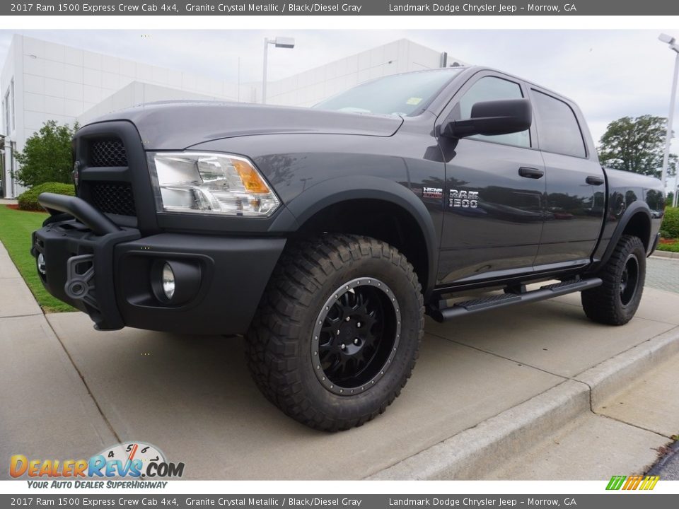 2017 Ram 1500 Express Crew Cab 4x4 Granite Crystal Metallic / Black/Diesel Gray Photo #1