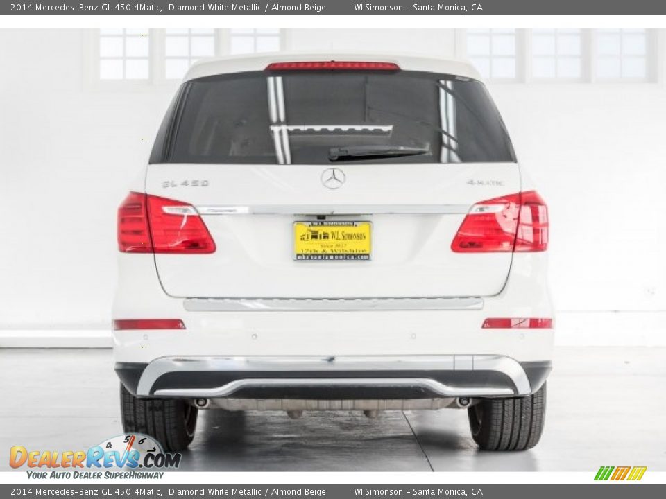 2014 Mercedes-Benz GL 450 4Matic Diamond White Metallic / Almond Beige Photo #3