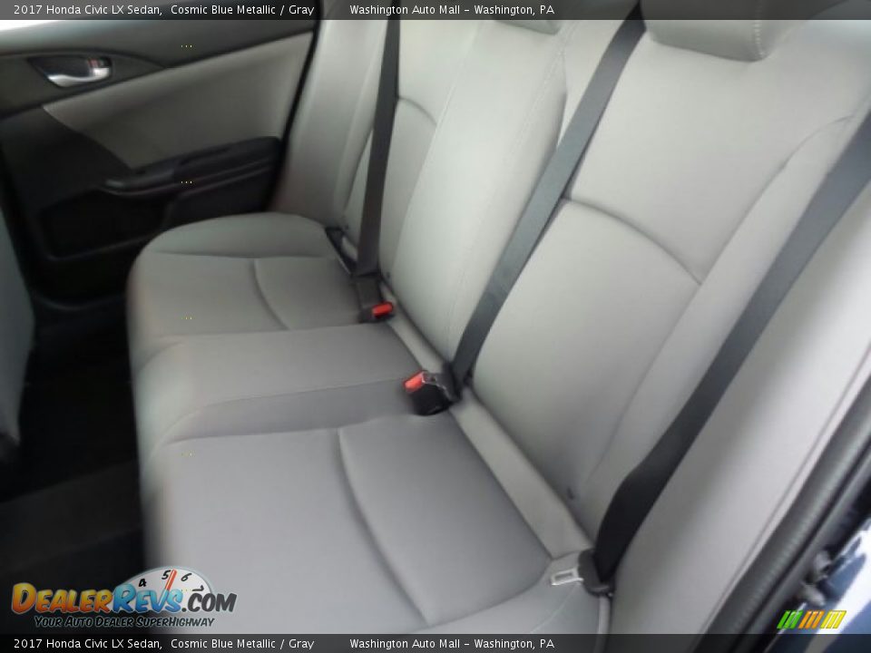 2017 Honda Civic LX Sedan Cosmic Blue Metallic / Gray Photo #11