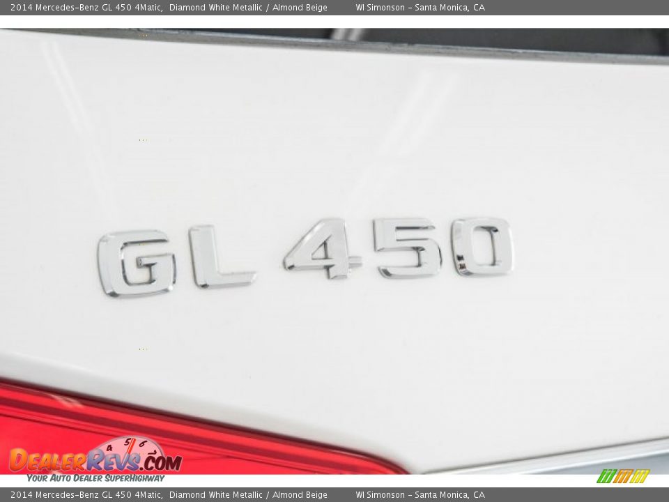 2014 Mercedes-Benz GL 450 4Matic Diamond White Metallic / Almond Beige Photo #7