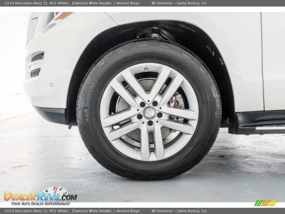 2014 Mercedes-Benz GL 450 4Matic Diamond White Metallic / Almond Beige Photo #8
