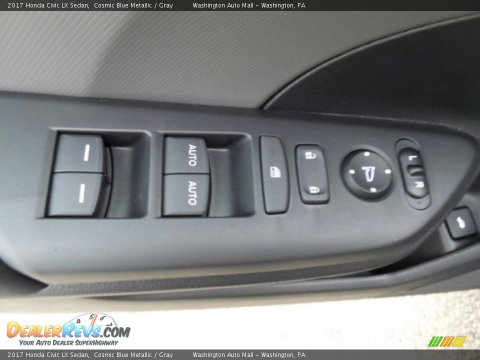2017 Honda Civic LX Sedan Cosmic Blue Metallic / Gray Photo #15