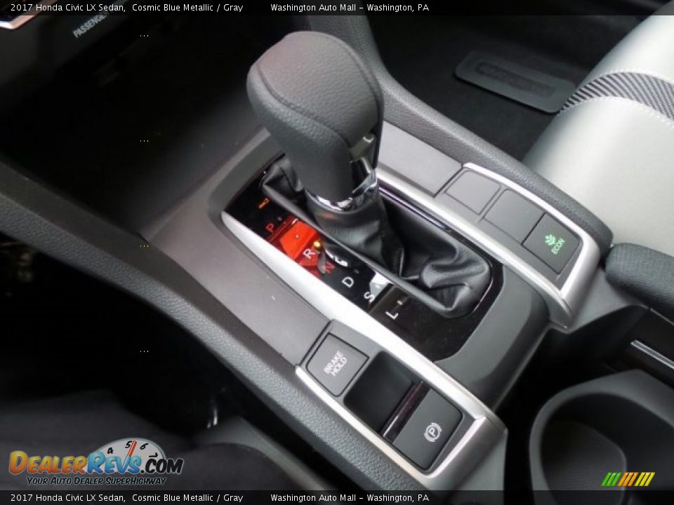 2017 Honda Civic LX Sedan Cosmic Blue Metallic / Gray Photo #26