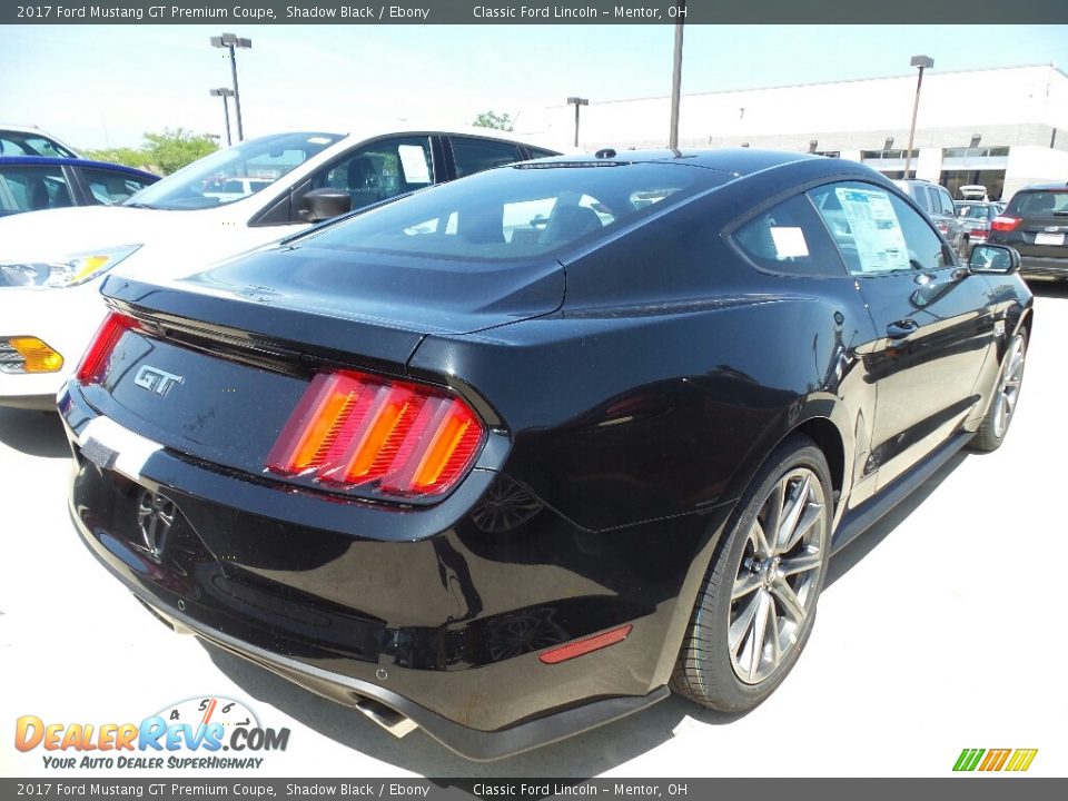 2017 Ford Mustang GT Premium Coupe Shadow Black / Ebony Photo #3
