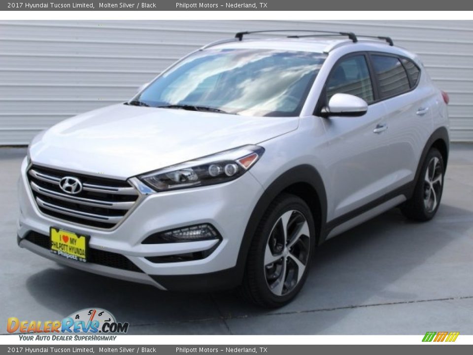2017 Hyundai Tucson Limited Molten Silver / Black Photo #3