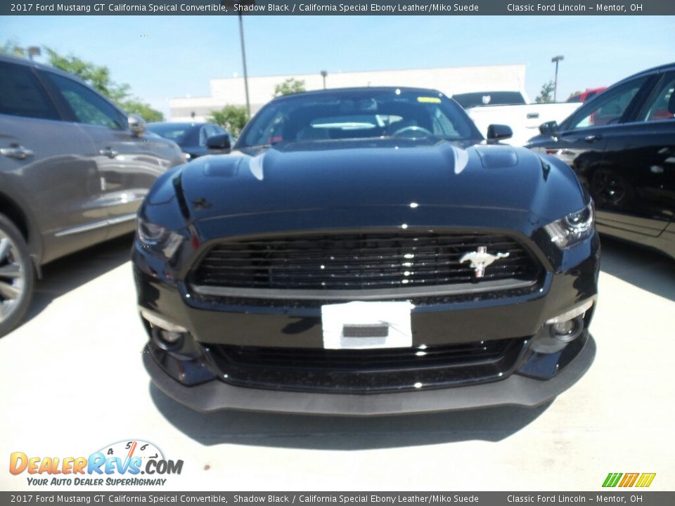 2017 Ford Mustang GT California Speical Convertible Shadow Black / California Special Ebony Leather/Miko Suede Photo #2