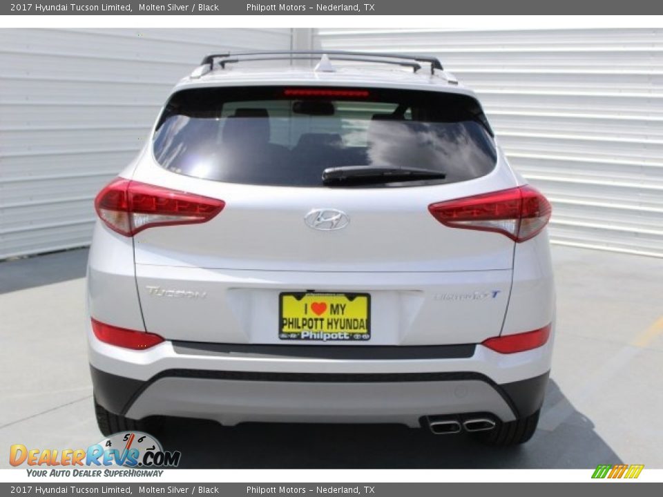 2017 Hyundai Tucson Limited Molten Silver / Black Photo #6