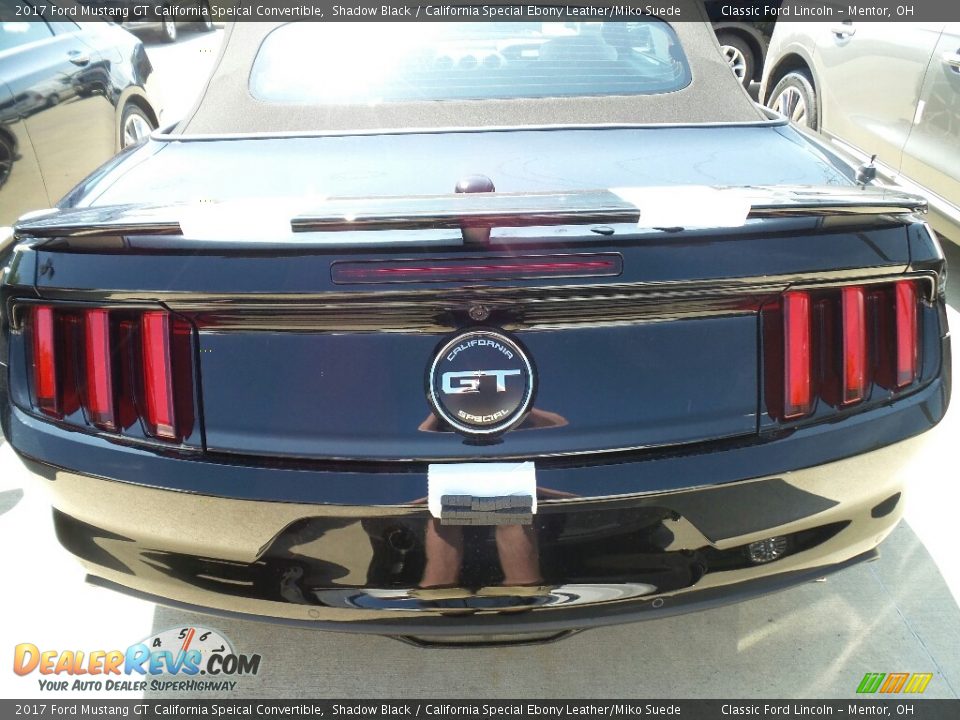2017 Ford Mustang GT California Speical Convertible Shadow Black / California Special Ebony Leather/Miko Suede Photo #4