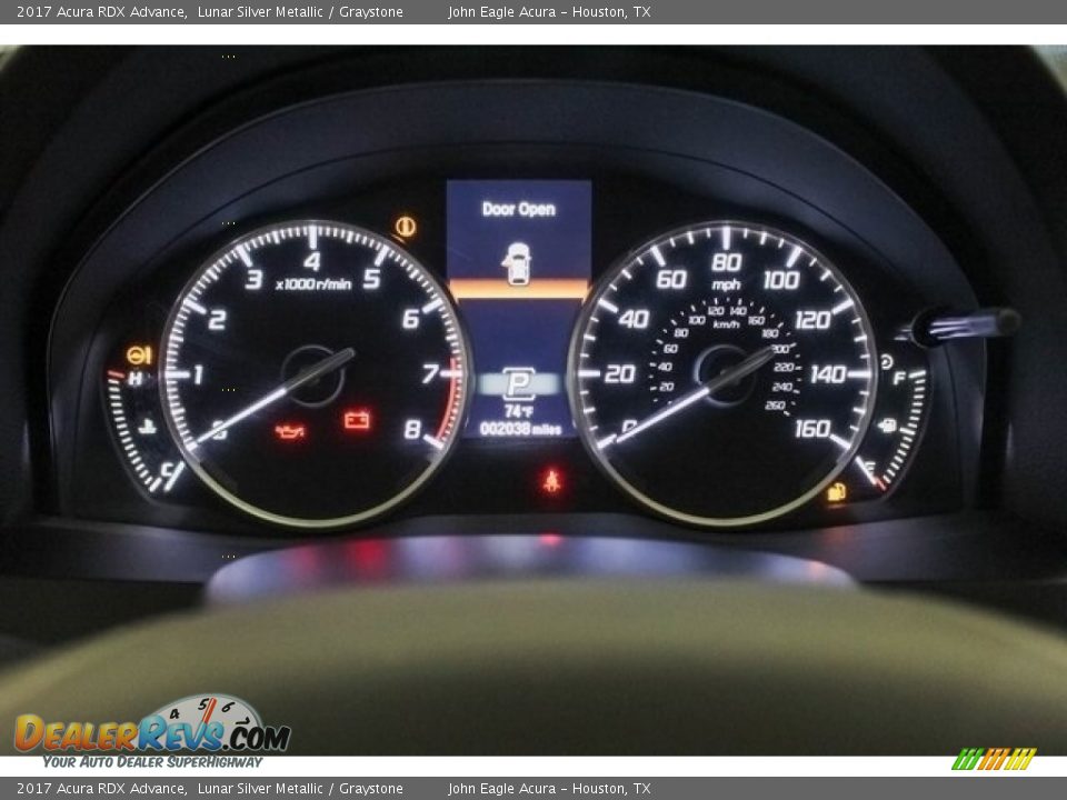 2017 Acura RDX Advance Lunar Silver Metallic / Graystone Photo #35