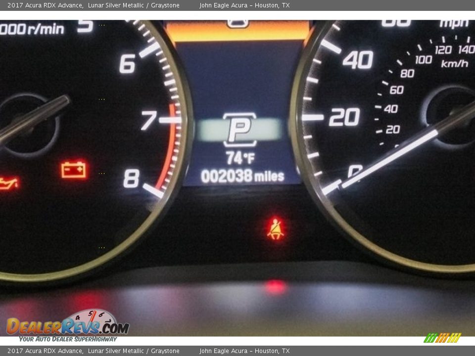 2017 Acura RDX Advance Lunar Silver Metallic / Graystone Photo #36