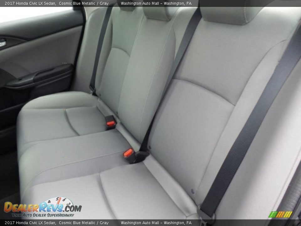 2017 Honda Civic LX Sedan Cosmic Blue Metallic / Gray Photo #11