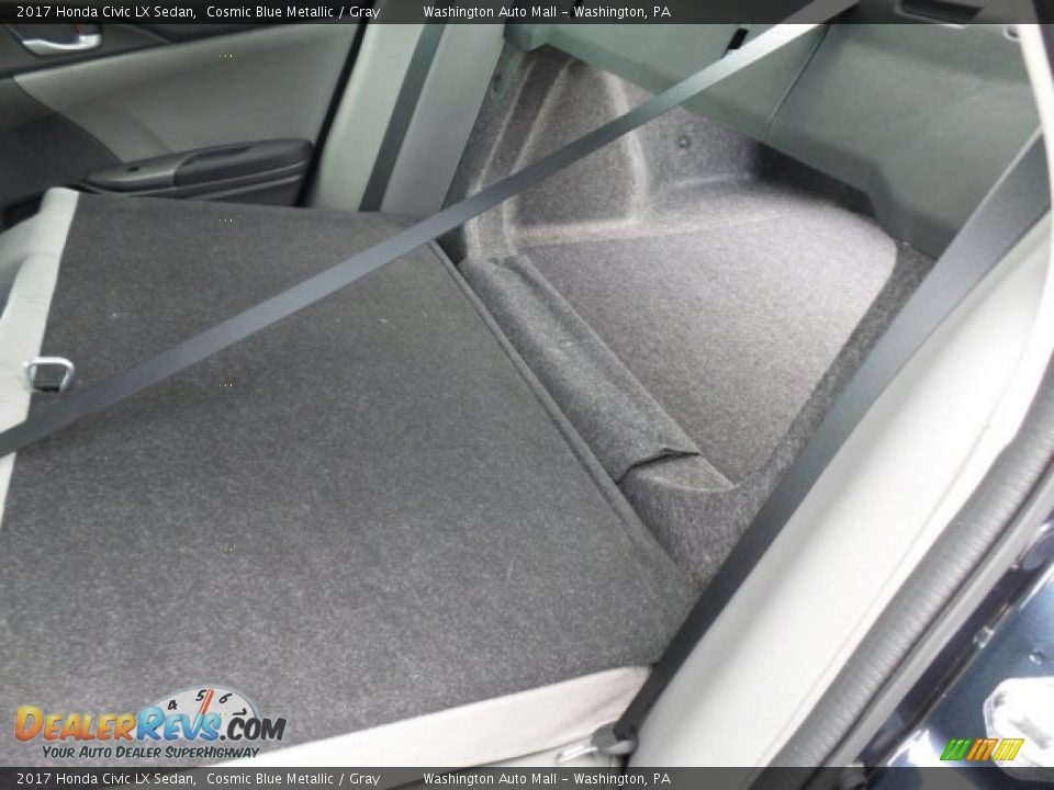 2017 Honda Civic LX Sedan Cosmic Blue Metallic / Gray Photo #13