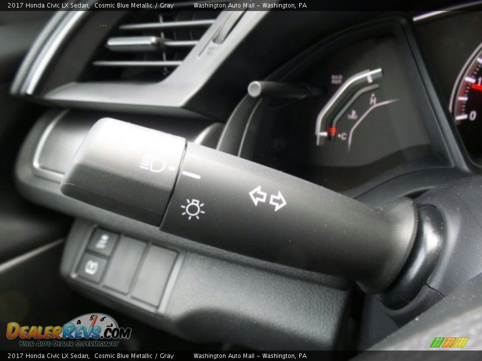 2017 Honda Civic LX Sedan Cosmic Blue Metallic / Gray Photo #19