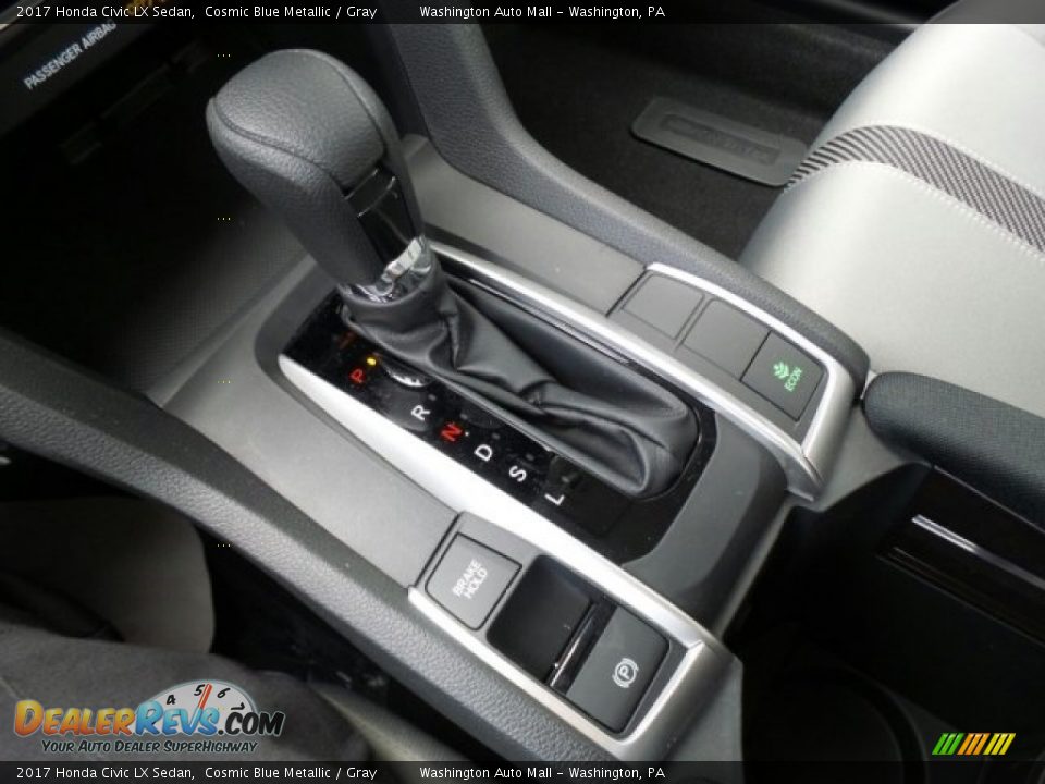 2017 Honda Civic LX Sedan Cosmic Blue Metallic / Gray Photo #25