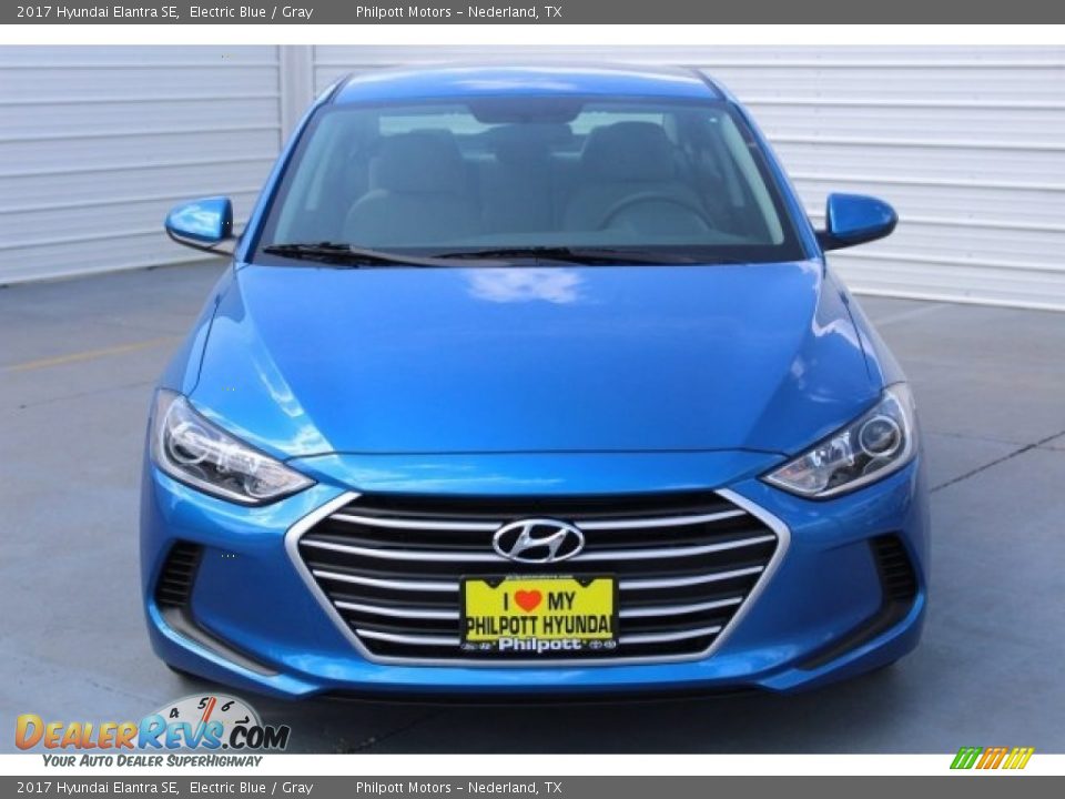 2017 Hyundai Elantra SE Electric Blue / Gray Photo #2