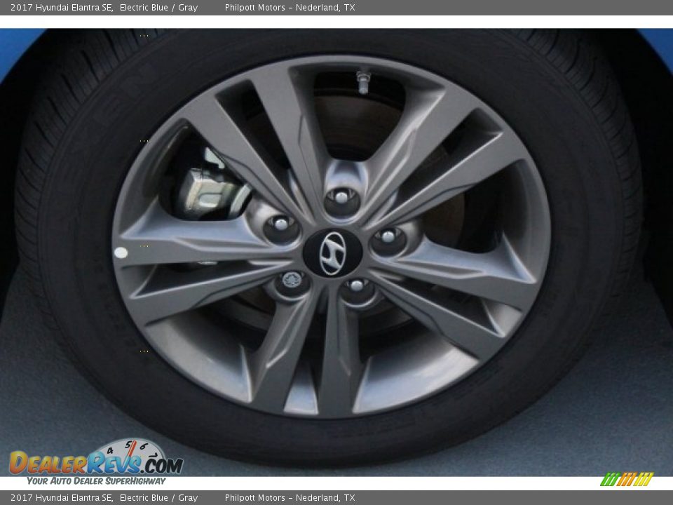 2017 Hyundai Elantra SE Electric Blue / Gray Photo #4