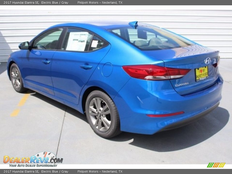 2017 Hyundai Elantra SE Electric Blue / Gray Photo #6