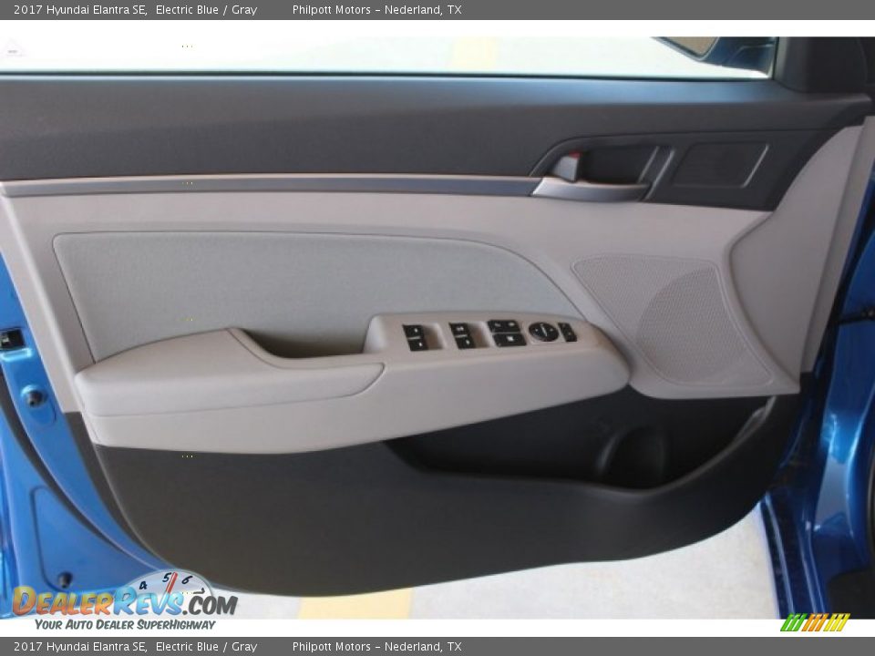 2017 Hyundai Elantra SE Electric Blue / Gray Photo #9