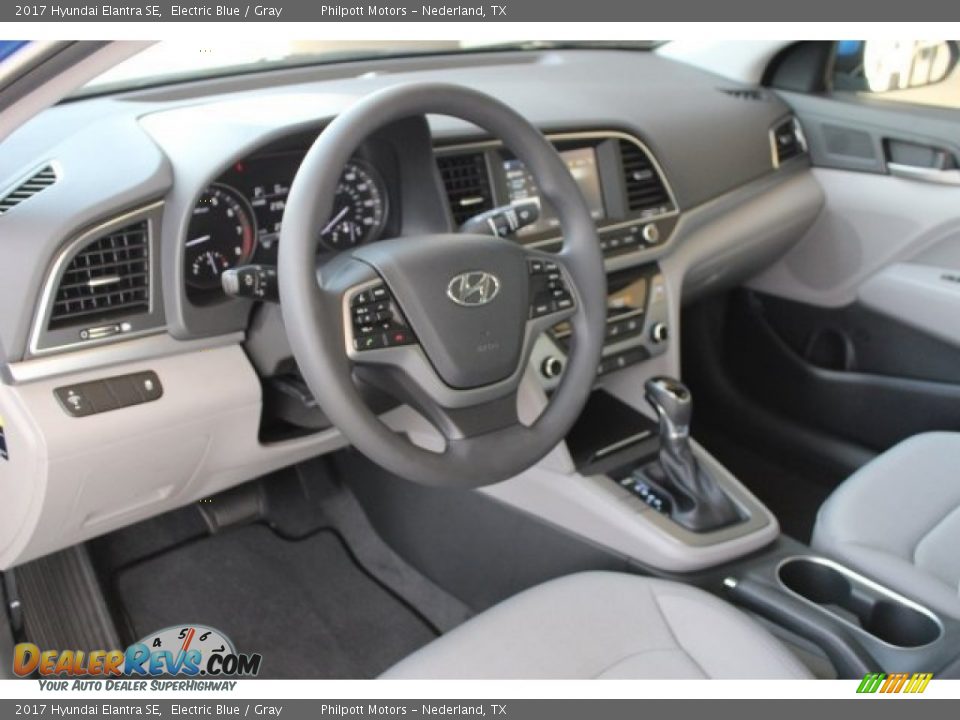2017 Hyundai Elantra SE Electric Blue / Gray Photo #10