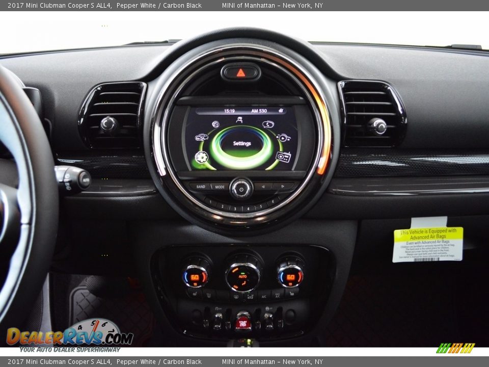 2017 Mini Clubman Cooper S ALL4 Pepper White / Carbon Black Photo #11