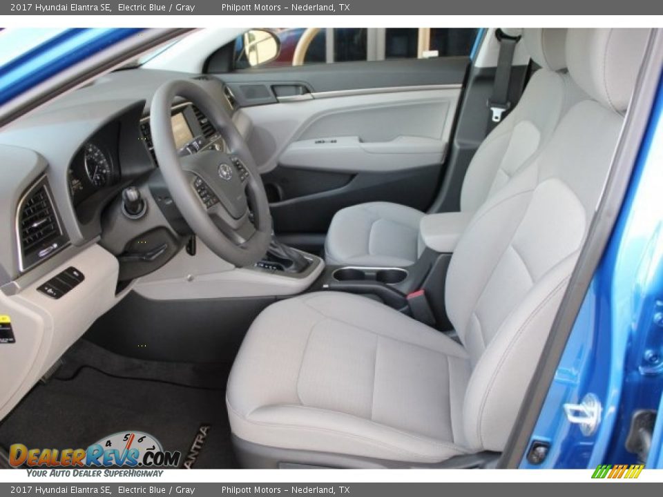 2017 Hyundai Elantra SE Electric Blue / Gray Photo #11