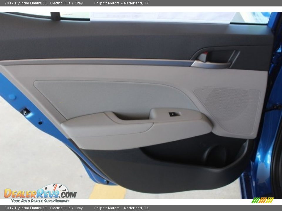 2017 Hyundai Elantra SE Electric Blue / Gray Photo #17