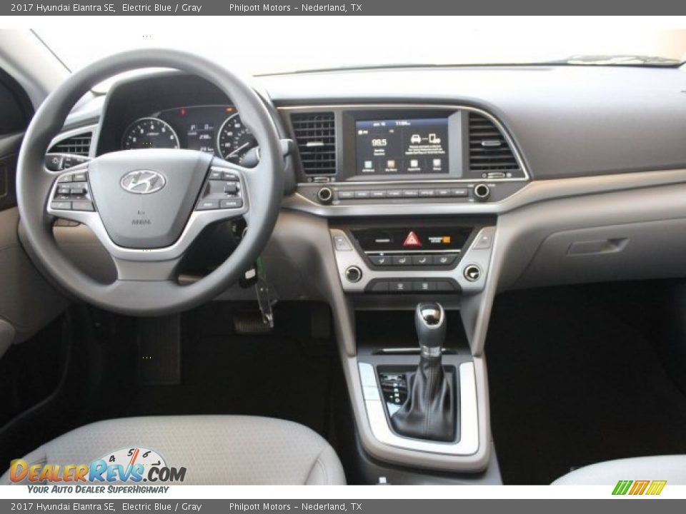 2017 Hyundai Elantra SE Electric Blue / Gray Photo #19