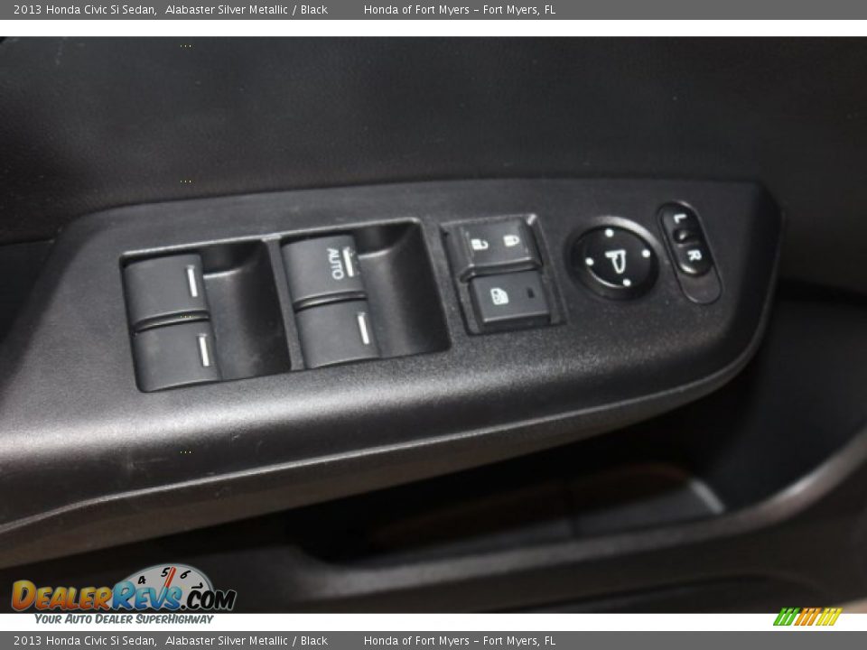 2013 Honda Civic Si Sedan Alabaster Silver Metallic / Black Photo #12