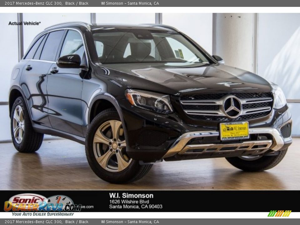 2017 Mercedes-Benz GLC 300 Black / Black Photo #1