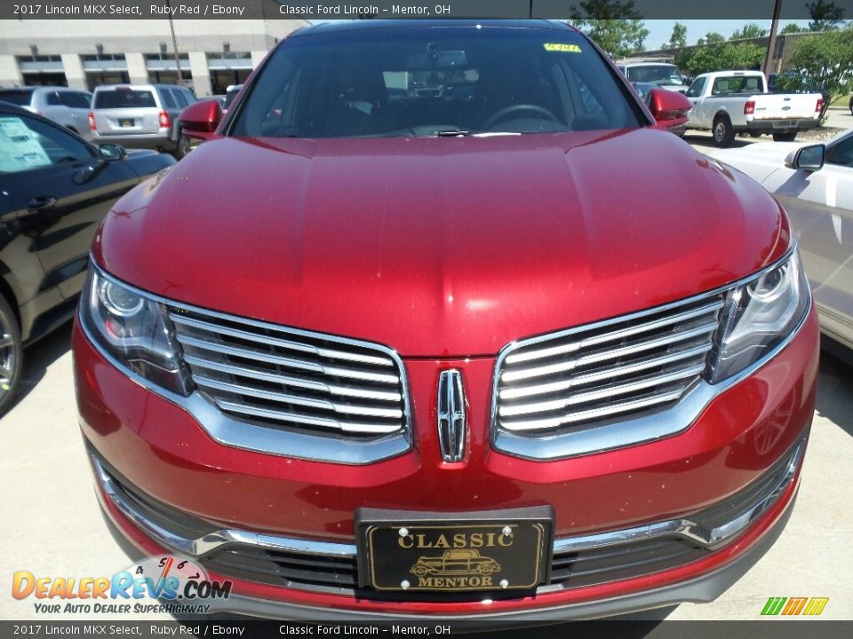 2017 Lincoln MKX Select Ruby Red / Ebony Photo #2