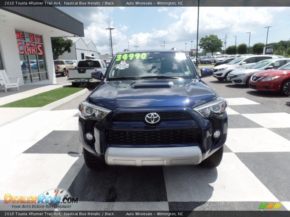 2016 Toyota 4Runner Trail 4x4 Nautical Blue Metallic / Black Photo #2