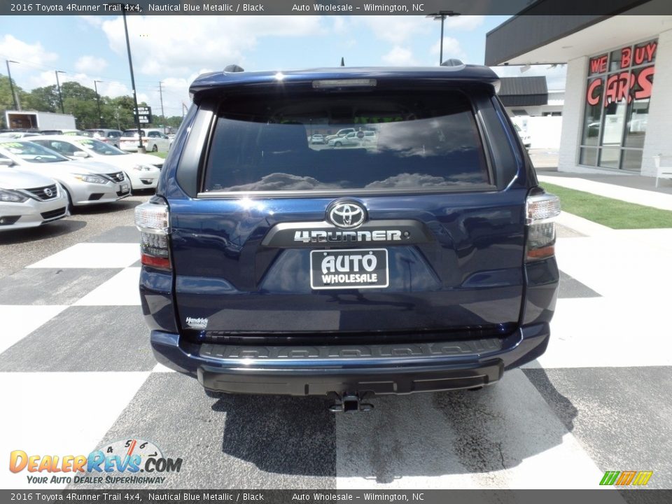 2016 Toyota 4Runner Trail 4x4 Nautical Blue Metallic / Black Photo #4