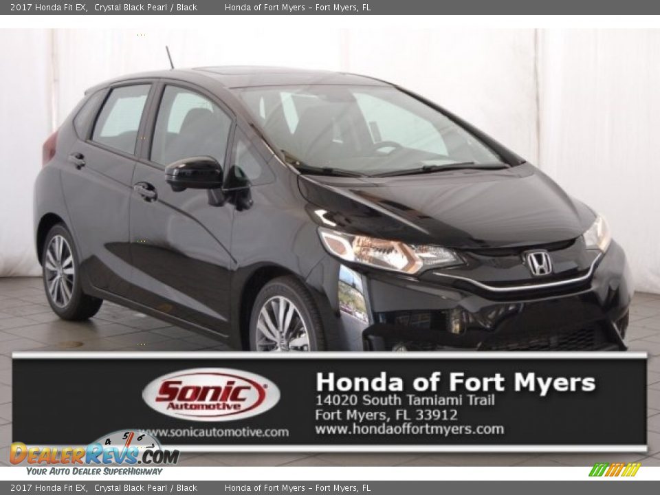 2017 Honda Fit EX Crystal Black Pearl / Black Photo #1