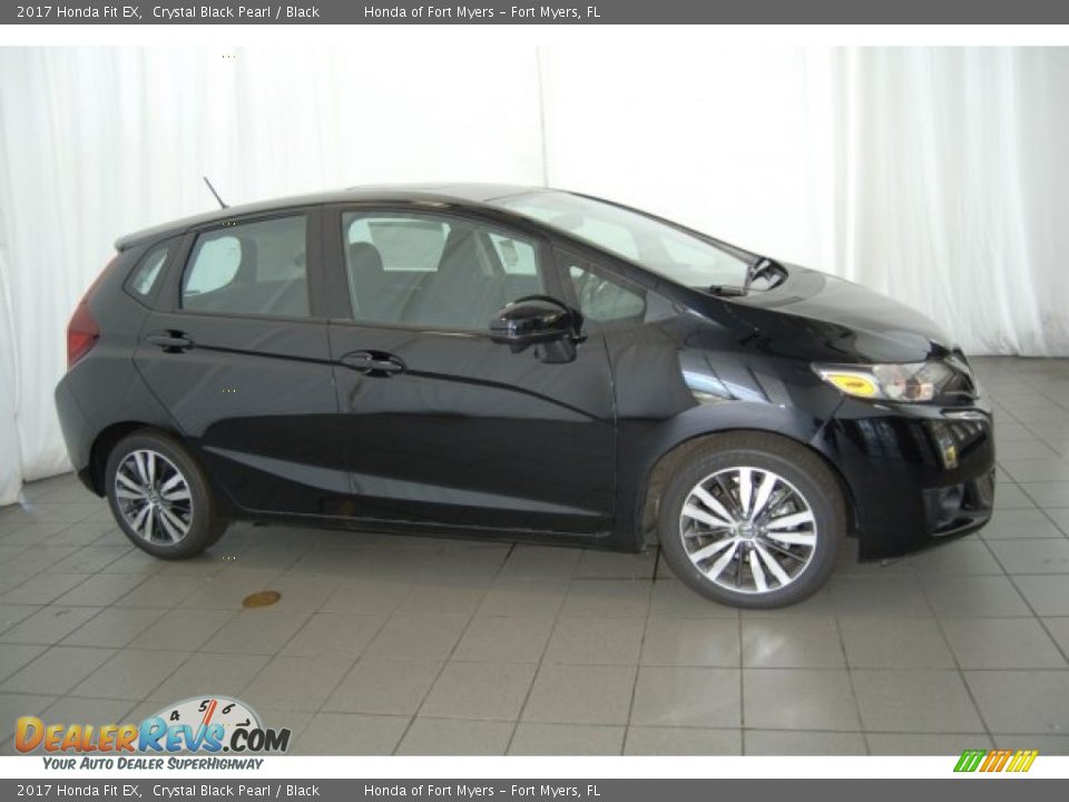 2017 Honda Fit EX Crystal Black Pearl / Black Photo #4