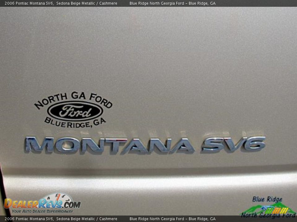 2006 Pontiac Montana SV6 Sedona Beige Metallic / Cashmere Photo #34
