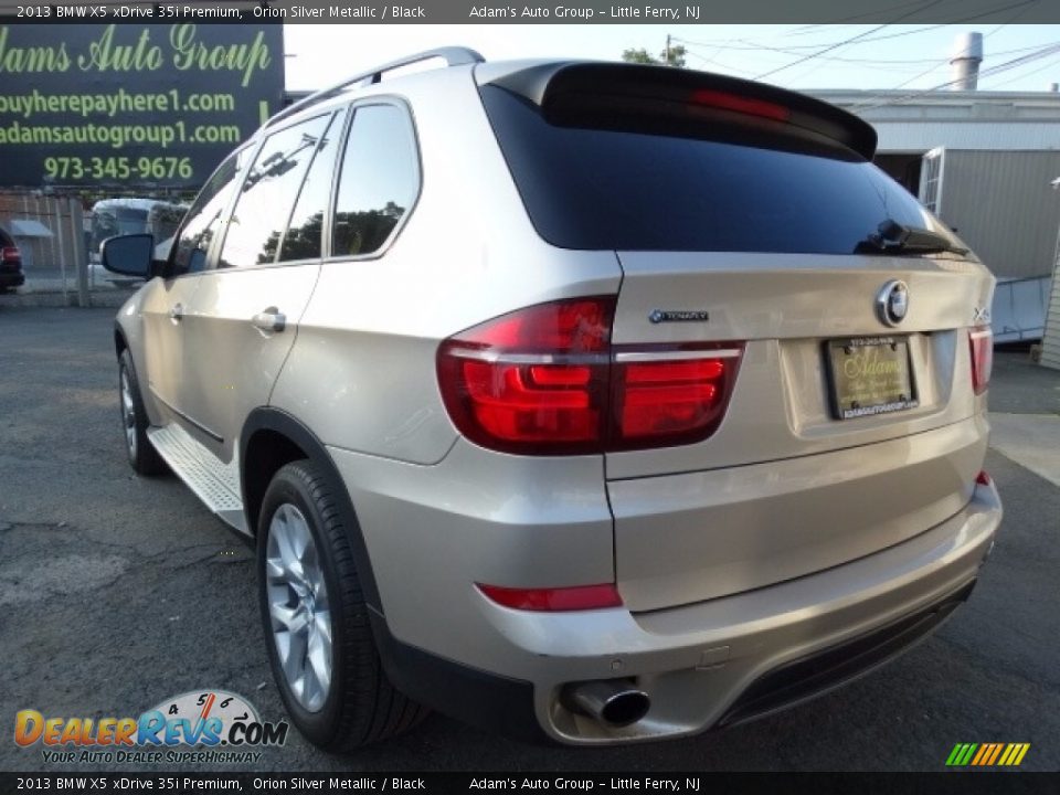 2013 BMW X5 xDrive 35i Premium Orion Silver Metallic / Black Photo #6