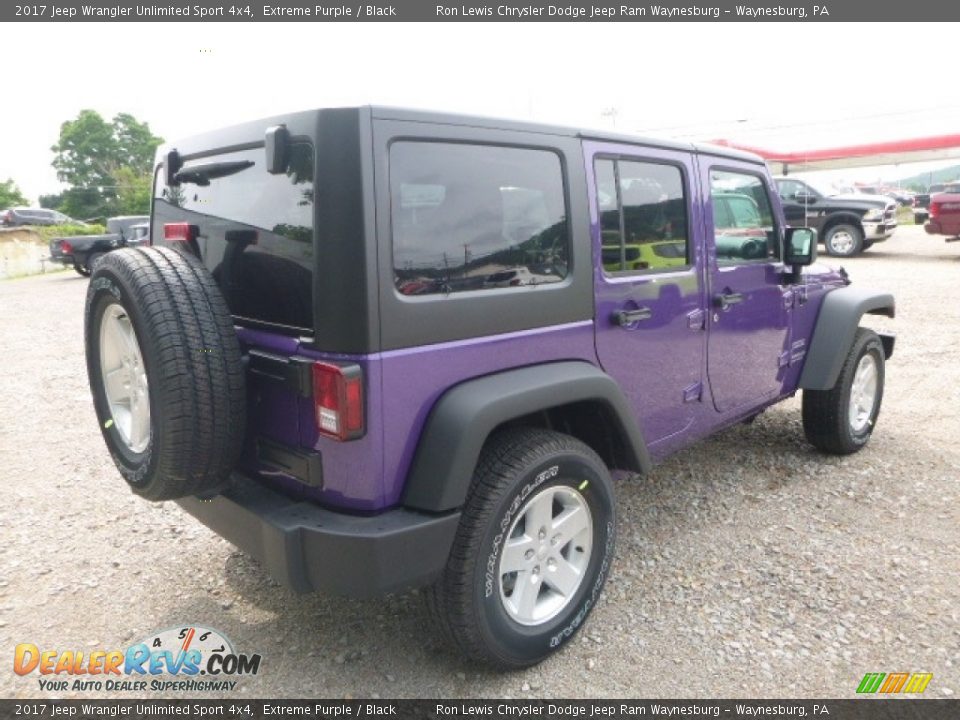 2017 Jeep Wrangler Unlimited Sport 4x4 Extreme Purple / Black Photo #5