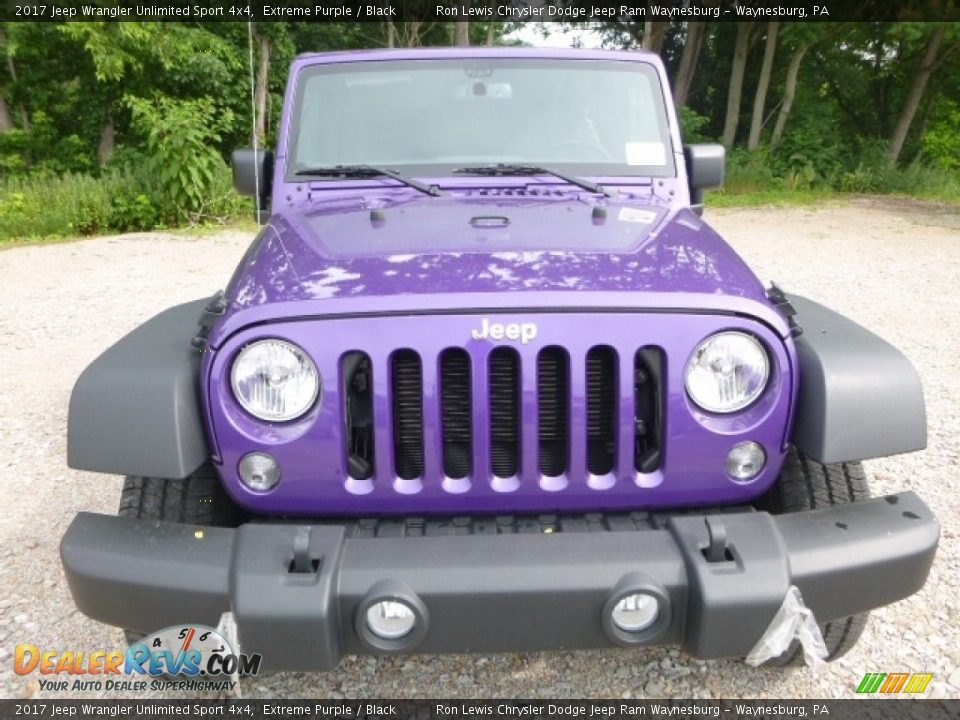 2017 Jeep Wrangler Unlimited Sport 4x4 Extreme Purple / Black Photo #8