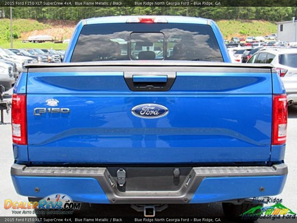 2015 Ford F150 XLT SuperCrew 4x4 Blue Flame Metallic / Black Photo #4