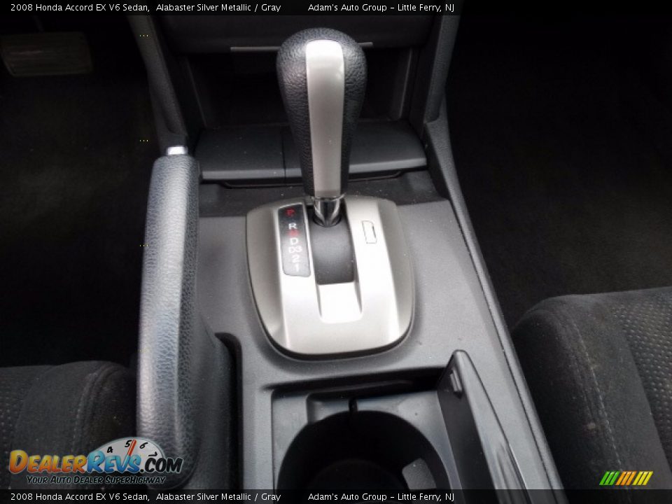 2008 Honda Accord EX V6 Sedan Alabaster Silver Metallic / Gray Photo #22