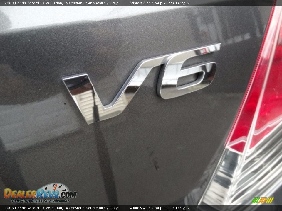 2008 Honda Accord EX V6 Sedan Alabaster Silver Metallic / Gray Photo #25