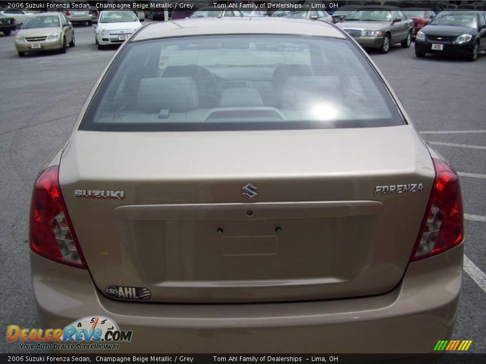 2006 Suzuki Forenza Sedan Champagne Beige Metallic / Grey Photo #5