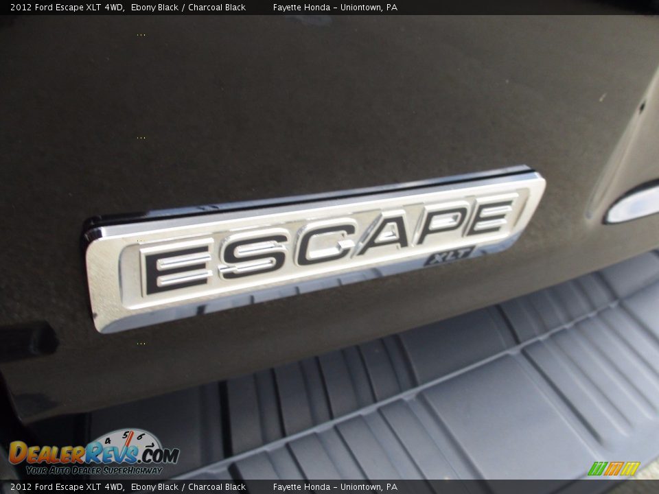 2012 Ford Escape XLT 4WD Ebony Black / Charcoal Black Photo #18