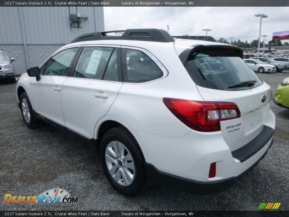 2017 Subaru Outback 2.5i Crystal White Pearl / Slate Black Photo #5